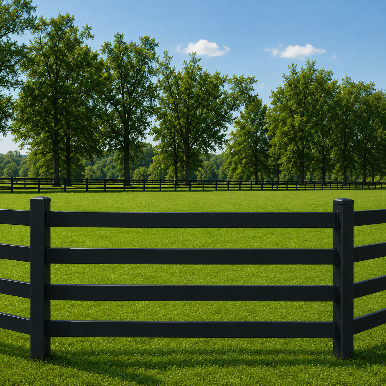 Kuptz Steel Fence standing strong through harsh winter weather conditions